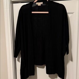 Michael Kors Black Open-Front Cardigan